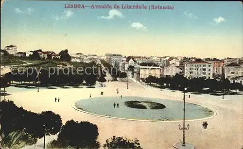Lissabon Avenida da Liberdade Rotunda Kat. Portugal