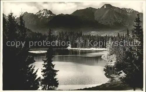 Vysoke Tatry Bergsee Hohe Tatra Kat. Slowakische Republik