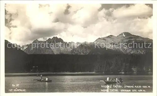 Vysoke Tatry Bergsee Hohe Tatra Kat. Slowakische Republik