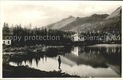 Vysoke Tatry Bergsee Hohe Tatra Kat. Slowakische Republik