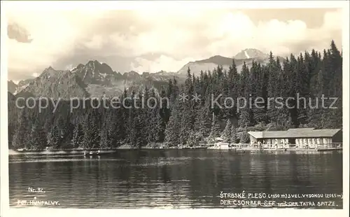 Vysoke Tatry Strbske Pleso Hohe Tatra Csorber See Kat. Slowakische Republik