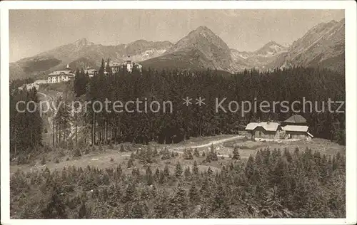 Vysoke Tatry Berghuette Kat. Slowakische Republik