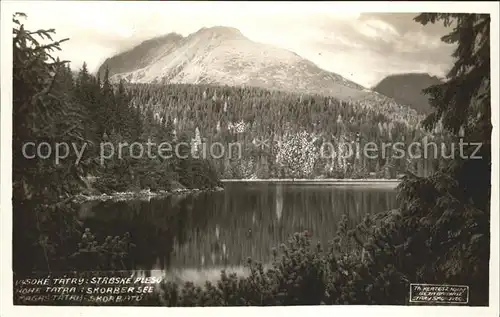 Vysoke Tatry Bergsee Hohe Tatra Kat. Slowakische Republik