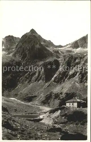 Vysoke Tatry See Berghaus Hohe Tatra Kat. Slowakische Republik