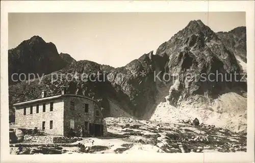 Vysoke Tatry Berghuette Hohe Tatra Kat. Slowakische Republik