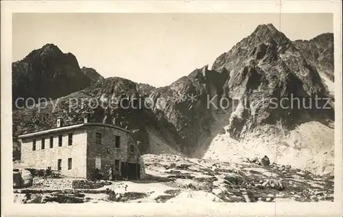 Vysoke Tatry Berghuette Hohe Tatra Kat. Slowakische Republik