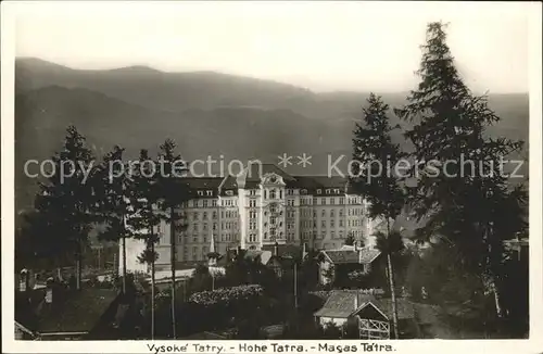 Tatry Vysoke Gebirge Palace Sanatorium Kat. Slowakische Republik