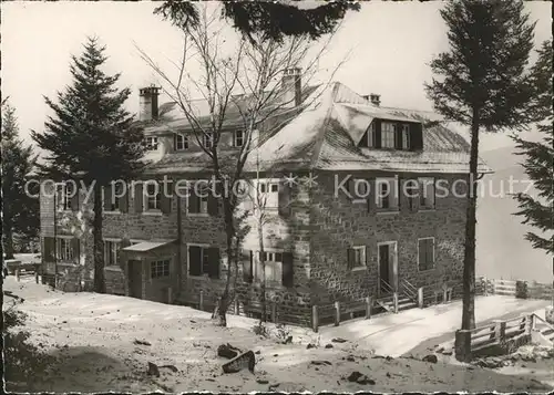 Schnepfenried Elsass Chalet des Amis de la Nature im Winter Kat. Munster