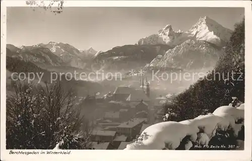 Foto Zeitz F.G. Nr. 381 Berchtesgaden Winter  Kat. Berchtesgaden