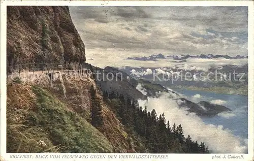 Foto Gaberell J. Nr. 5883 Rigi First Vierwaldstaettersee Kat. Fotografie Schweiz