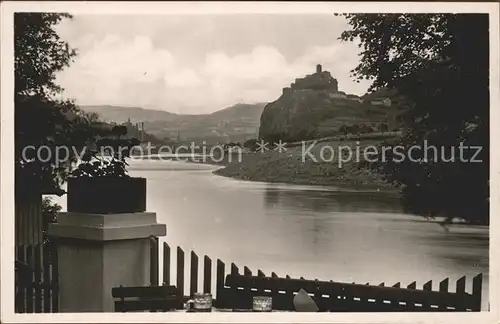 Wannow Burgruine Schreckenstein  Kat. Wannow Elbe Aussig