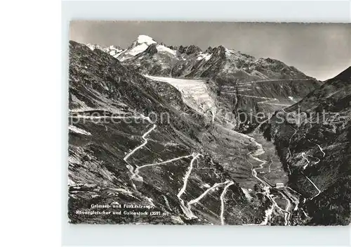 Grimsel Pass und Furkapass Rhonegletscher Galenstock / Grimsel /Rg. Innertkirchen