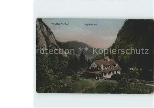 Wimbachtal Jagdschloss Kat. Berchtesgaden