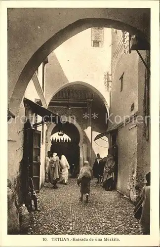 Tetuan Entrada Mezkita Kat. Marokko