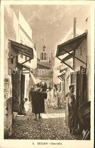 Tetuan Una calle Kat. Marokko