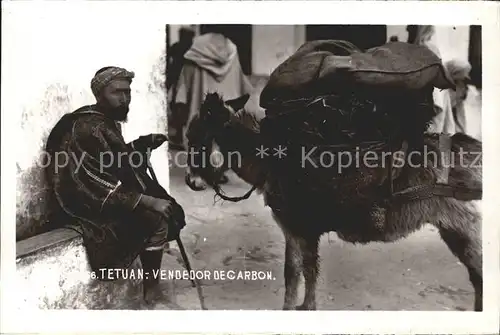 Tetuan Vendedor De Carbon Kat. Marokko