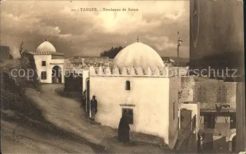 Tanger Tangier Tangiers Tombeaux Saints / Marokko /