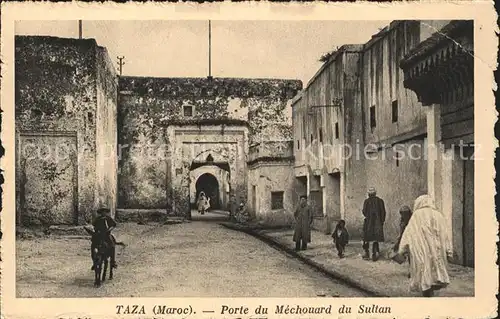 Taza Maroc Porte Mechouard Sultan Kat. Marokko
