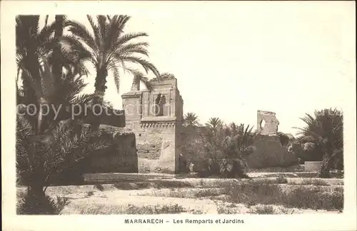 Marrakech Marrakesch Les Remparts Jardins Kat. Marokko