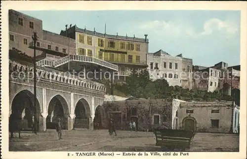 Tanger Tangier Tangiers Entree de la Ville cote du Port / Marokko /
