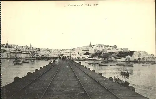 Tanger Tangier Tangiers Hafen Boote / Marokko /