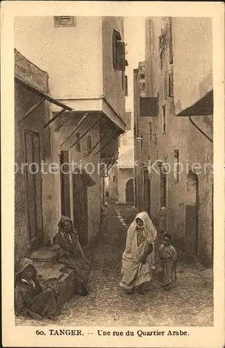 Tanger Tangier Tangiers Une rue du Quartier Arabe / Marokko /
