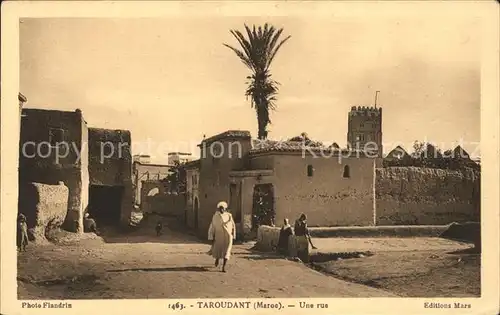 Marokko Maroc Taroudant Une rue Kat. Marokko