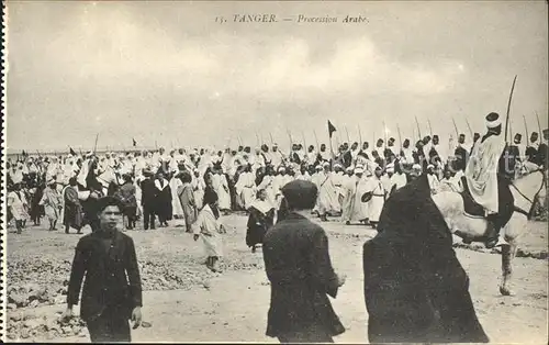 Tanger Tangier Tangiers Procession Arabe / Marokko /