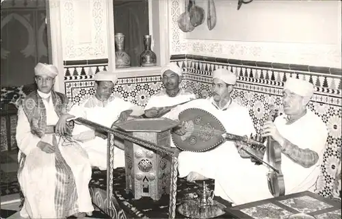 Marokko Maroc Musikinstrumente Maenner Kat. Marokko