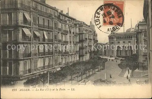 Alger Algerien La Rue d`Isly et la Poste / Algier Algerien /
