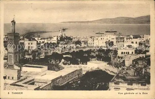 Tanger Tangier Tangiers Vue generale et la Baie Kat. Marokko