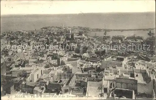 Alger Algerien Vue de la Haute Ville et des Terasses Mauresques / Algier Algerien /