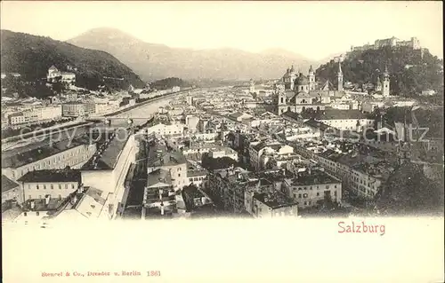 Salzburg Oesterreich Panorama Kat. Salzburg