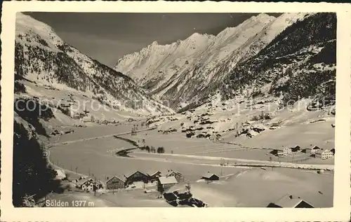 Soelden oetztal Totalansicht Kat. Soelden