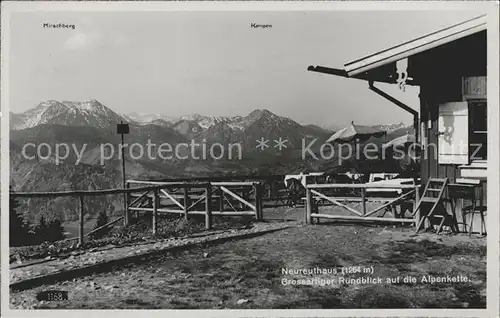 Neureuth Tegernsee Neureuthaus mit Alpenblick Kat. Tegernsee