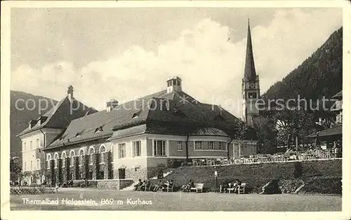 Hofgastein Thermalbad Kurhaus Kirche Kat. Bad Hofgastein