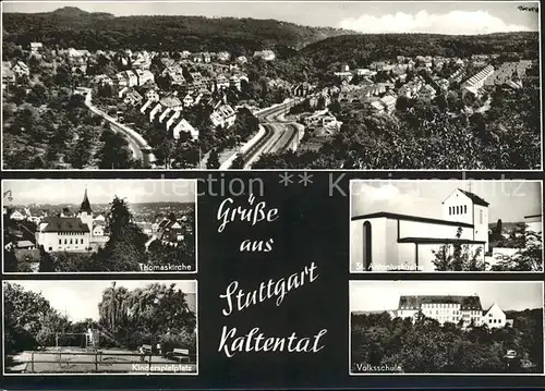 Stuttgart Thomaskirche Kinderspielplatz Kat. Stuttgart