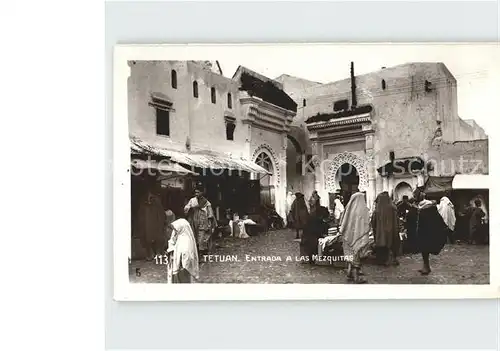 Tetuan Entrada a Las Mezquitas Kat. Marokko