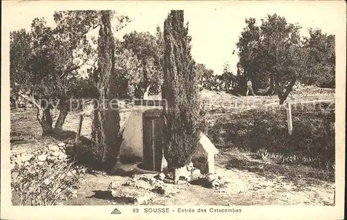 Sousse Entree des Catacombas  Kat. Tunesien