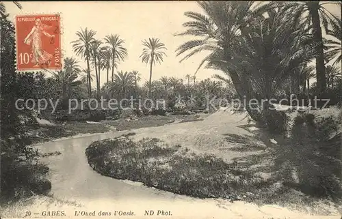 Gabes Oued dans Oasis Kat. Tunesien