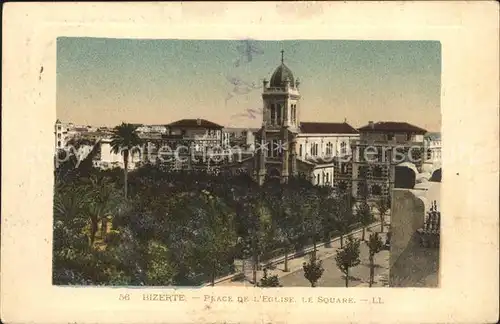 Bizerte Place de l Eglise Square  Kat. Tunesien