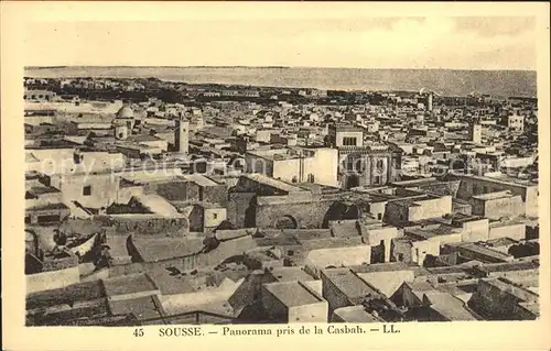Sousse Panorama pris de la Casbah Kat. Tunesien