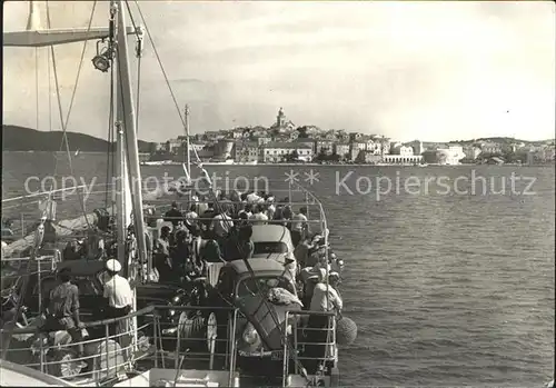 Korcula Duhan skladiste Bootsfahrt Autos Kat. Kroatien