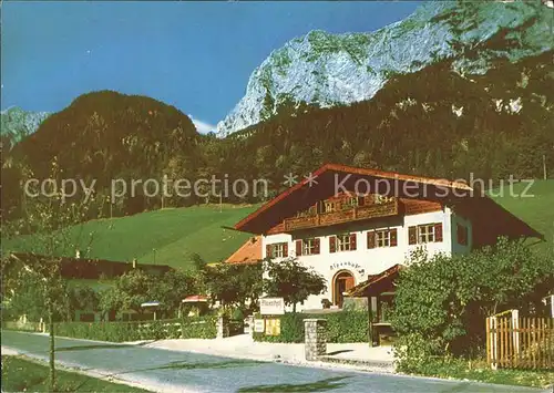 Hintersee Berchtesgaden Bartels Alpenhof Hotel  Kat. Berchtesgaden