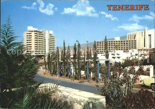 Tenerife Vista parcial Hoteles Playa de Las Americas Kat. Islas Canarias Spanien