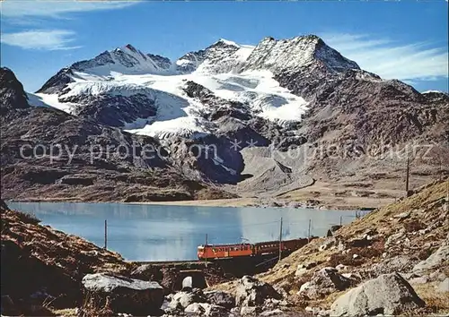 Rhaetische Bahn Berninapass Cambrenagletscher Kat. Eisenbahn