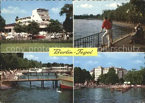 Tegel Seeterrassen Uferpromenade Dampferstation Haus Nixe / Berlin /Berlin Stadtkreis