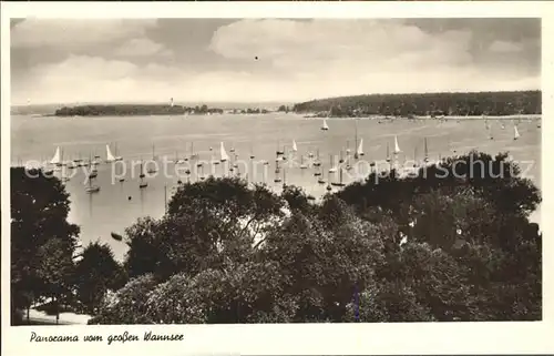 Wannsee Panorama grosser Wannsee Kat. Berlin