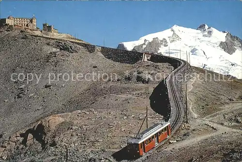Gornergratbahn Zermatt Gornergrat Kulm Monte Rosa  Kat. Gornergrat