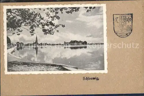 Schleswig Schlei Panorama Kat. Erfde